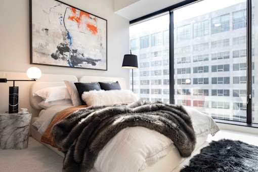 Master Bed at 220 Meridian, Indianapolis, IN 46204