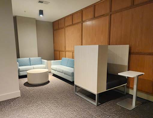 The Bell Apartments at 216 East State Street Trenton NJ Work Lounge Seating Area