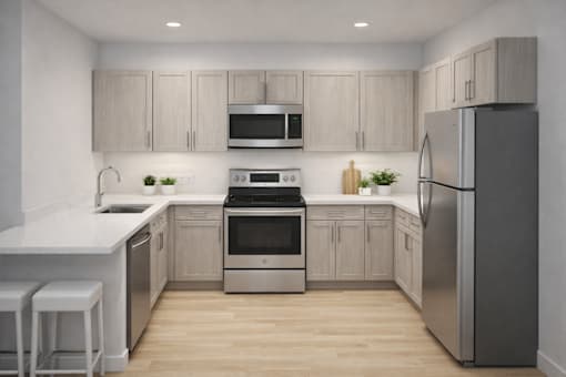The Maddox at 640 Greenwood Ave Trenton NJ - Kitchen in a One Bedroom Apartment