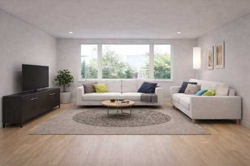 The Maddox at 640 Greenwood Ave Trenton NJ - Living Room layout in a One Bedroom Apartment