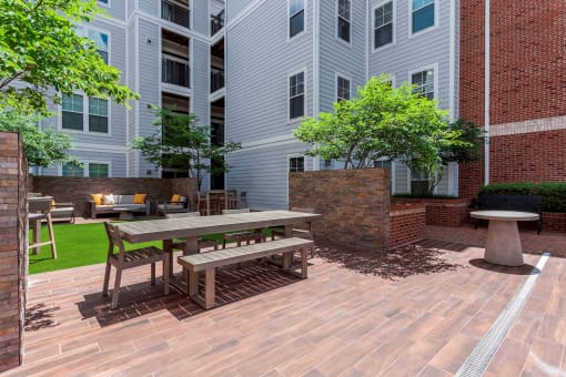 Outdoor Patio at The Tuscany, Alexandria, 22304