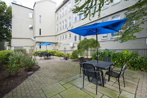 Patio at Queen Anne Belvedere, Baltimore, Maryland
