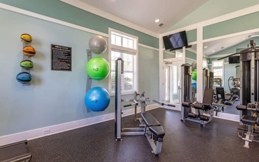 Gym weights at Breakers Point, Myrtle Beach, SC, 29579
