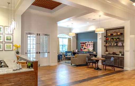Coffee bar at Siena Luxury Residences, New Jersey