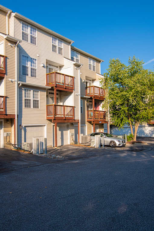 Building view at Townes at Village Center, Maryland