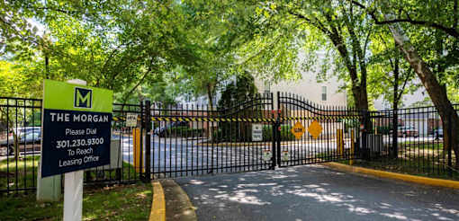 Gated Entry at The Morgan Apartment Homes, North Bethesda, Maryland