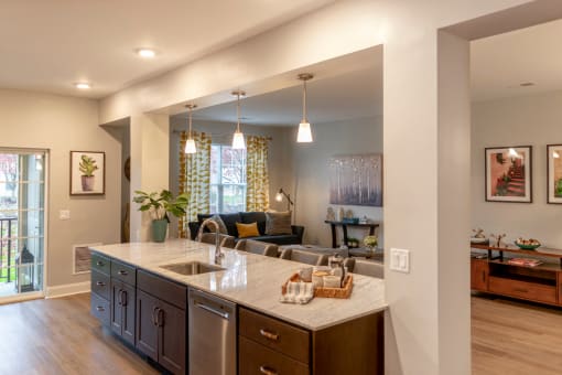 Kitchen cabinets at Siena Luxury Residences, Cinnaminson, New Jersey