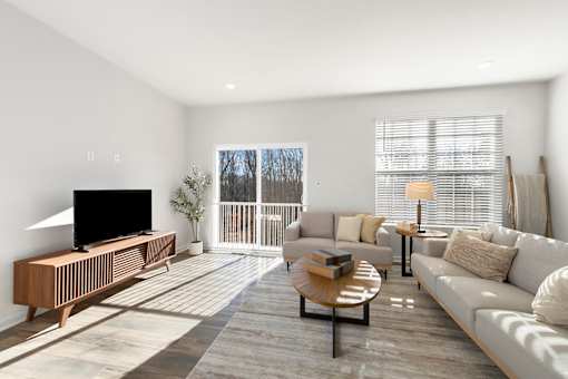 Living Room With TV at Forge Overlook, Halethorpe Maryland