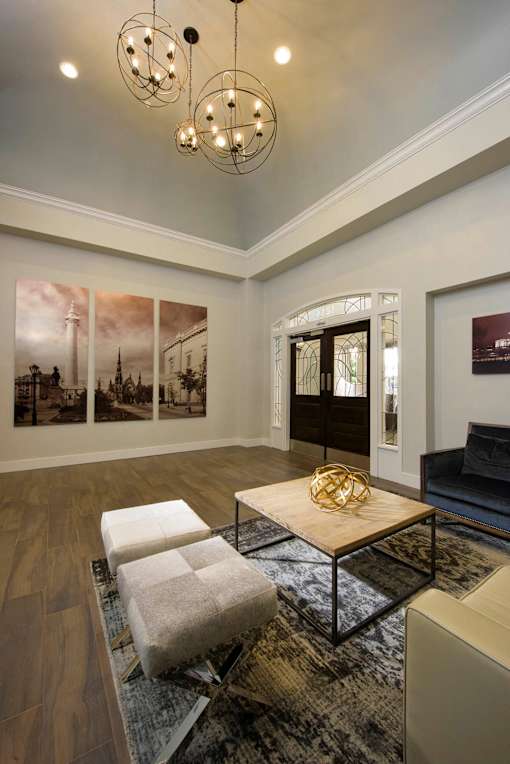 Lobby area at Queen Anne Belvedere, Baltimore, 21201