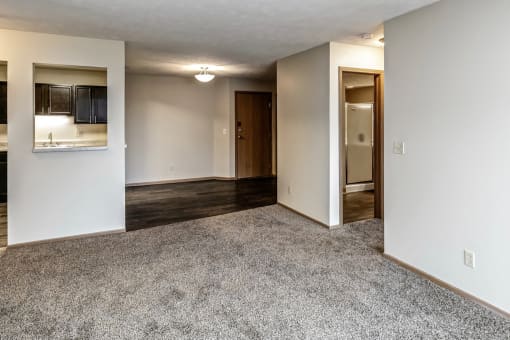 Large open floor plans at Southwest Gables Apartments, Omaha NE