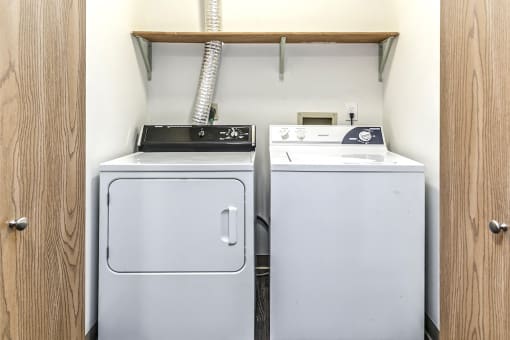 In-unit washer and dryer at Southwest Gables Apartments, Omaha NE