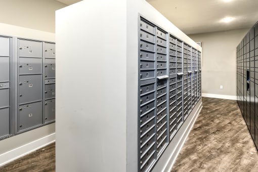 Community mailboxes at AXIS apartments in Papillion, NE