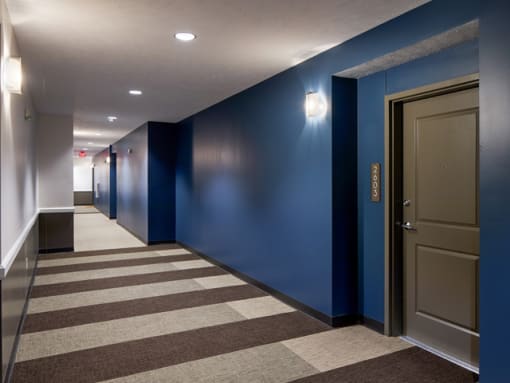 Property Hallway at Deerfield Clubhouse Apartments in Fremont, NE