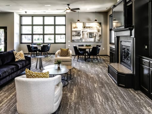 Community clubhouse at Deerfield Clubhouse Apartments in Fremont, NE