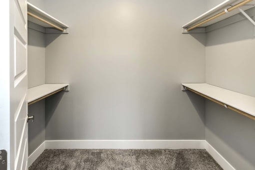 Large walk-in closets at Echo Park Apartments in Omaha, NE