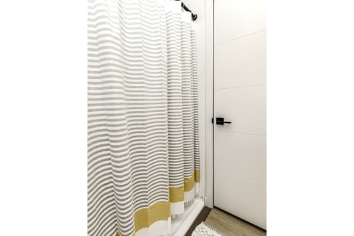 Large bathrooms with granite countertops at Edge 204 Apartments in Omaha, NE