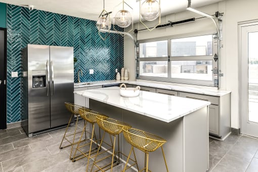 Luxury community room at Edge 204 in Omaha, NE