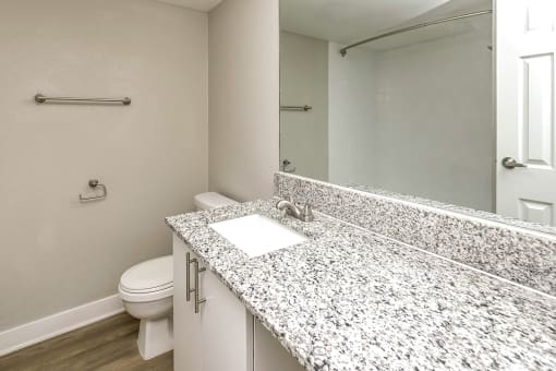 Beautiful newly-renovated one, two and three bedroom apartment townhomes with high-end finishes at Highpoint Apartments in Omaha, NE