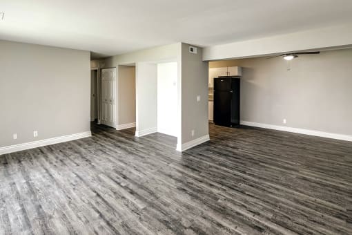 Beautiful newly-renovated one, two and three bedroom apartment townhomes with high-end finishes at Highpoint Apartments in Omaha, NE