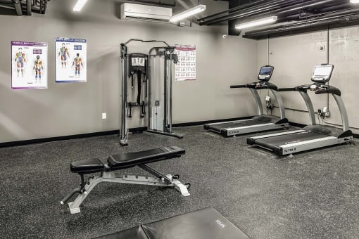 Fitness Center at Orpheum Tower Apartments in Omaha, NE
