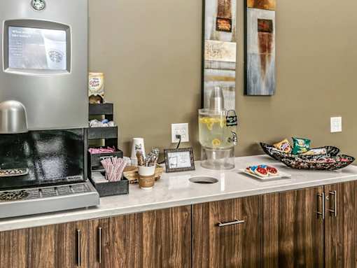 Coffee Bar and Hospitality Station at Autumn Grove Apartments, Omaha, NE 68135
