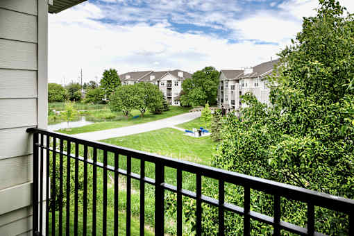 Patio at Autumn Grove Apartments, Nebraska