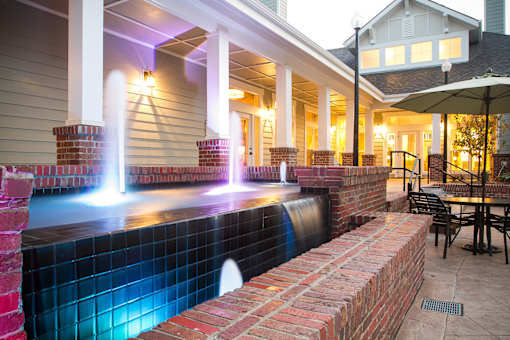 Resort-style pool with sundeck at Aventine Wilderness Hills in Lincoln, NE