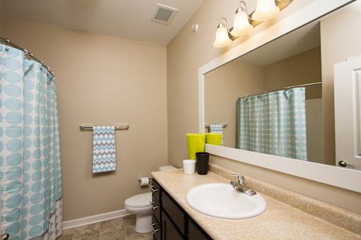 One, two, and three-bedroom apartments featuring spacious floor plans, full-sized washer and dryer, gourmet kitchens, LVP flooring and more at Aventine Wilderness Hills in Lincoln, NE