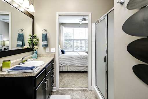 Bathroom at Aventine Wilderness Hills in Lincoln, NE