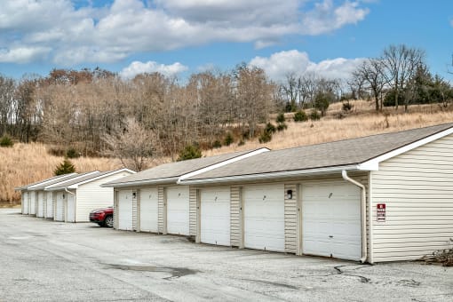 Detached Garages at CoppperCreek Apartments in Council Bluffs, IA