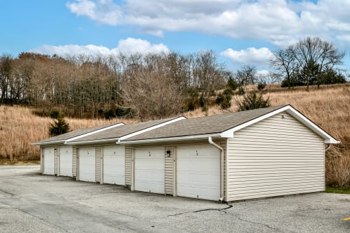 Detached Garages at CoppperCreek Apartments in Council Bluffs, IA