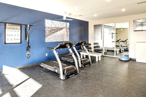 Fitness Center at Deerfield Apartments and Chateaus in Fremont, NE