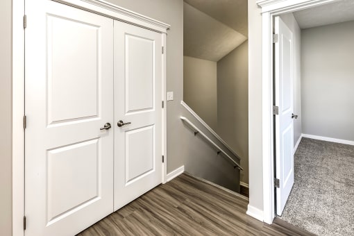 Stairwell at Deerfield Apartments and Chateaus in Fremont, NE