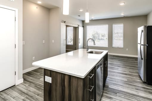 Studio, one and two bedroom apartment homes in the Historic Dundee District of Omaha, NE at Dundee Flats