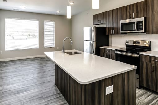 Studio, one and two bedroom apartment homes in the Historic Dundee District of Omaha, NE at Dundee Flats