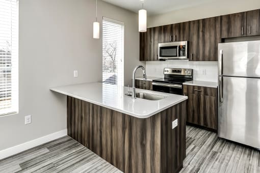 Studio, one and two bedroom apartment homes in the Historic Dundee District of Omaha, NE at Dundee Flats