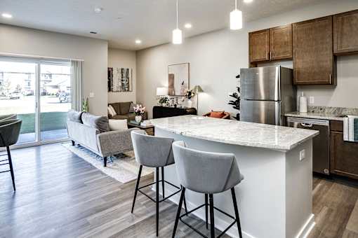 Studio, One Bedroom, and Two Bedroom Apartments with Exceptional Amenities at The Flats at 5th in Columbus, NE