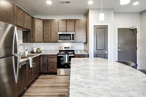Studio, One Bedroom, and Two Bedroom Apartments with Exceptional Amenities at The Flats at 5th in Columbus, NE