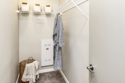 Walk-in Closet at Hanover Flats in Bennington, NE