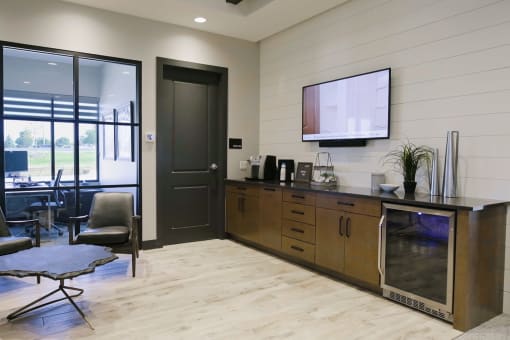 Coffee bar at Park125 in Omaha, NE