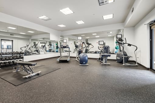 Fitness Center at Parkside Apartments and Shops in Bentonville, AR