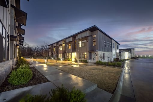 Three bedroom contemporary townhomes at Parkside Row in Bentonville, AR