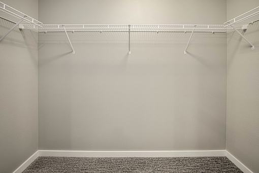 Walk-in closet at Logan Creek Apartments in Wakefield, NE