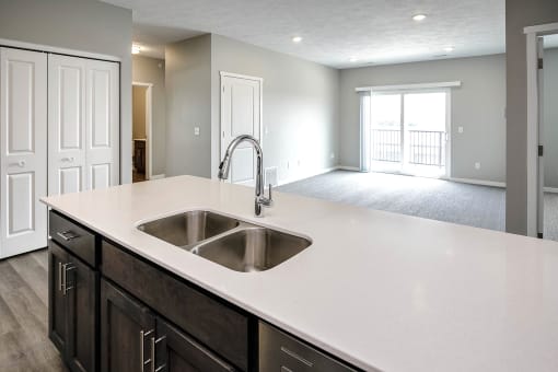 Brand new one, two and three bedroom apartment homes, featuring stainless steel appliances, vinyl plank flooring, carpeting, and more at Prairie Park Apartments in Wayne, NE