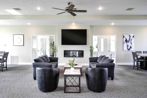 Luxury clubhouse at Prairie Park Apartments in Wayne, NE