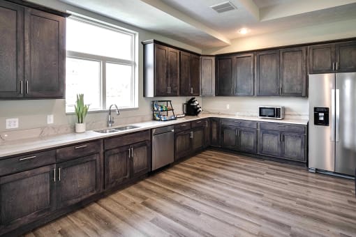 Luxury clubhouse at Prairie Park Apartments in Wayne, NE