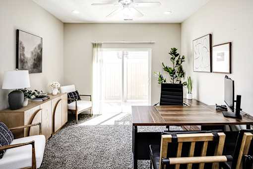 Living Rooms with 9' Ceilings at Residences at Oak Pointe in Grand Island, NE