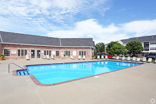 Swimming Pool at Standing Bear Apartments in Omaha, NE
