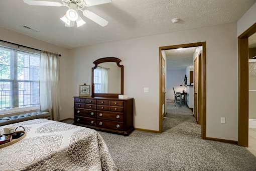 One and two-bedroom apartment homes featuring efficient appliances, patios and balconies, vaulted ceilings and more at Standing Bear Apartments in Omaha, NE