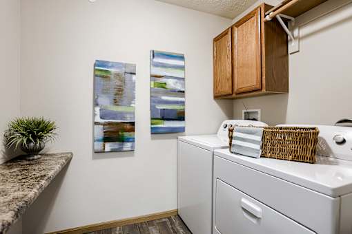One and two-bedroom apartment homes featuring efficient appliances, patios and balconies, vaulted ceilings and more at Standing Bear Apartments in Omaha, NE